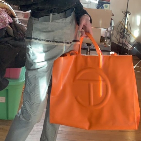 Telfar Handbags - Large Orange Telfar Bag